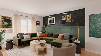 Midcentury Modern Living Room by Havenly Interior Designer Katherin