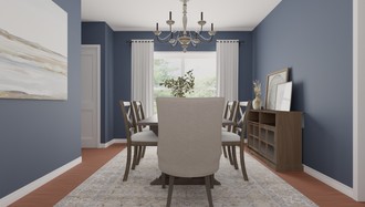 Contemporary, Modern, Farmhouse, Rustic Dining Room by Havenly Interior Designer Jamie