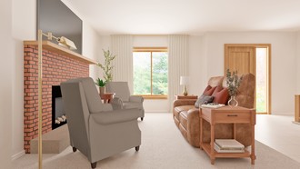 Transitional Living Room by Havenly Interior Designer Sofia