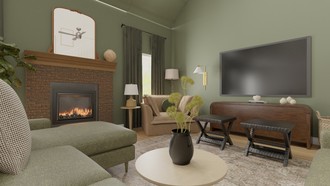 Transitional Living Room by Havenly Interior Designer Ali