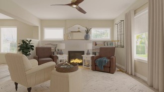 Classic, Farmhouse, Southwest Inspired, Preppy Living Room by Havenly Interior Designer Alexa