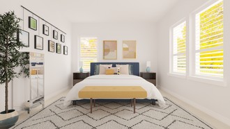 Bohemian, Midcentury Modern Bedroom by Havenly Interior Designer Nicole