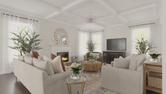 Transitional, Midcentury Modern Living Room by Havenly Interior Designer Cherish-Joie