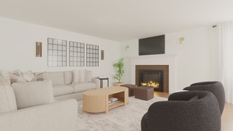 Contemporary, Modern, Transitional Living Room by Havenly Interior Designer Linda