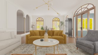 Classic, Transitional Living Room by Havenly Interior Designer Ali