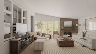 Transitional Living Room by Havenly Interior Designer Ivanna