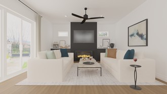 Modern, Minimal Living Room by Havenly Interior Designer Mary
