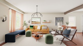 Contemporary Living Room by Havenly Interior Designer Júlia