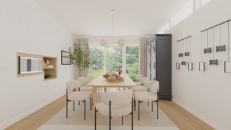 Modern, Midcentury Modern, Minimal Dining Room by Havenly Interior Designer Bailey