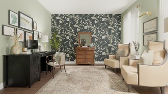 Modern, Classic, Eclectic, Bohemian, Vintage Office by Havenly Interior Designer Kennedy