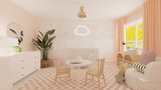 Modern, Eclectic, Bohemian, Coastal, Glam Nursery by Havenly Interior Designer Cami
