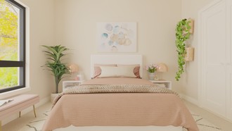 Glam, Preppy Bedroom by Havenly Interior Designer Haley
