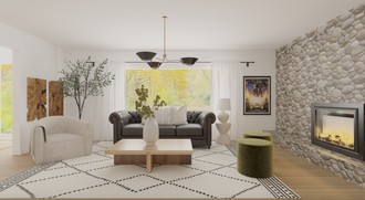Modern, Midcentury Modern Living Room by Havenly Interior Designer Tara