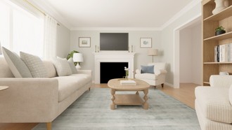 Classic, Traditional Living Room by Havenly Interior Designer Hayley