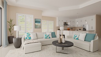 Classic, Coastal, Preppy Living Room by Havenly Interior Designer Katherin