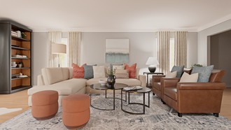Contemporary, Classic, Classic Contemporary Living Room by Havenly Interior Designer Katherin