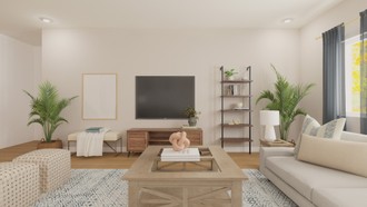 Coastal Living Room by Havenly Interior Designer Martha