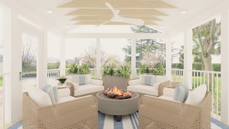 Classic, Coastal, Transitional Outdoor Space by Havenly Interior Designer Cherish-Joie