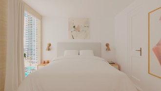 Glam, Midcentury Modern Bedroom by Havenly Interior Designer Daniela