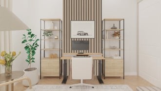 Modern, Scandinavian Office by Havenly Interior Designer Martha