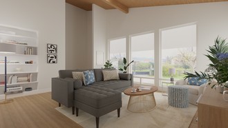Contemporary, Midcentury Modern Living Room by Havenly Interior Designer Julie