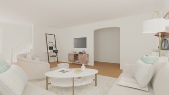 Bohemian, Global, Midcentury Modern Living Room by Havenly Interior Designer Katelyn