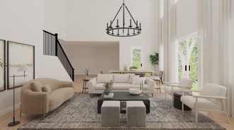 Modern, Traditional, Farmhouse, Transitional Living Room by Havenly Interior Designer Camila