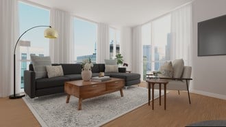 Contemporary, Midcentury Modern Living Room by Havenly Interior Designer Natasha