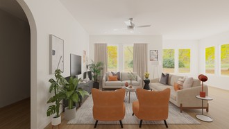 Contemporary, Modern, Eclectic Living Room by Havenly Interior Designer María