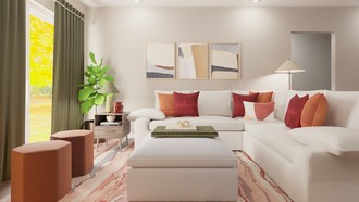 Contemporary, Modern, Transitional Living Room by Havenly Interior Designer Martha
