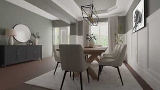 Farmhouse, Transitional, Classic Contemporary Dining Room by Havenly Interior Designer Julieta