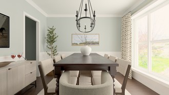 Classic, Transitional Dining Room by Havenly Interior Designer Sarah