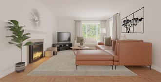 Global Living Room by Havenly Interior Designer Camila