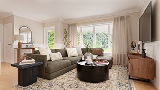 Contemporary, Classic Contemporary Living Room by Havenly Interior Designer Katherin