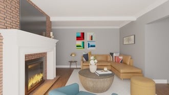Midcentury Modern Living Room by Havenly Interior Designer Valeria