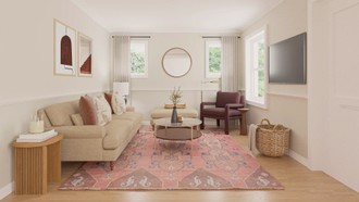Contemporary, Transitional Living Room by Havenly Interior Designer Pamela