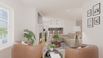 Modern, Global Living Room by Havenly Interior Designer Marcos