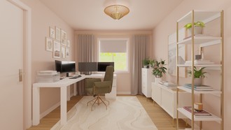 Contemporary, Modern, Eclectic Office by Havenly Interior Designer Katie