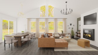 Transitional, Midcentury Modern Living Room by Havenly Interior Designer Diego