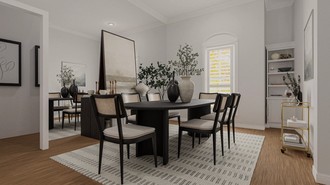 Transitional Dining Room by Havenly Interior Designer Ivanna