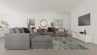 Modern, Glam Living Room by Havenly Interior Designer Rocio