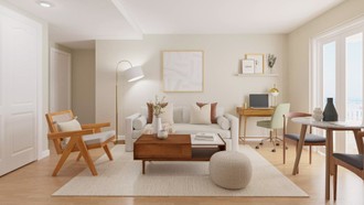 Classic, Midcentury Modern Living Room by Havenly Interior Designer Pamela