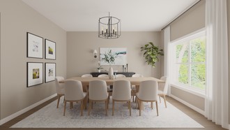 Classic, Traditional, Transitional Dining Room by Havenly Interior Designer Nicole