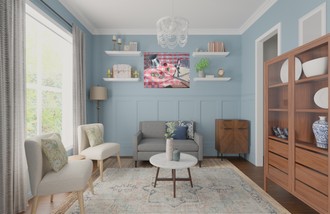 Classic, Eclectic, Vintage Living Room by Havenly Interior Designer Allison