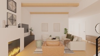 Modern, Minimal, Scandinavian Living Room by Havenly Interior Designer Allison