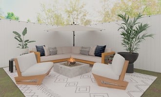Modern, Bohemian Outdoor Space by Havenly Interior Designer Jessica