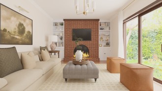 Transitional, Classic Contemporary Living Room by Havenly Interior Designer Lilia