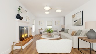 Contemporary, Classic, Coastal, Farmhouse Living Room by Havenly Interior Designer Danie