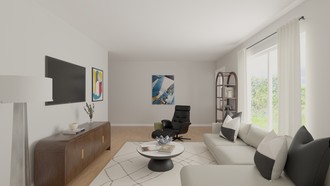 Contemporary Living Room by Havenly Interior Designer Diego