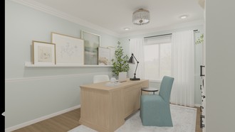 Modern, Classic, Glam, Traditional, Farmhouse, Vintage Office by Havenly Interior Designer Melissa
